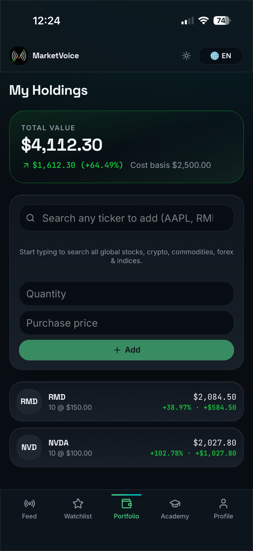 Portfolio & AI Deep Dive